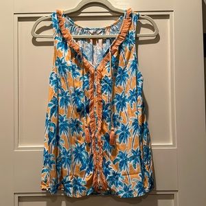 Crown & Ivy Preppy Palm Tree Tank - Women’s Size Small